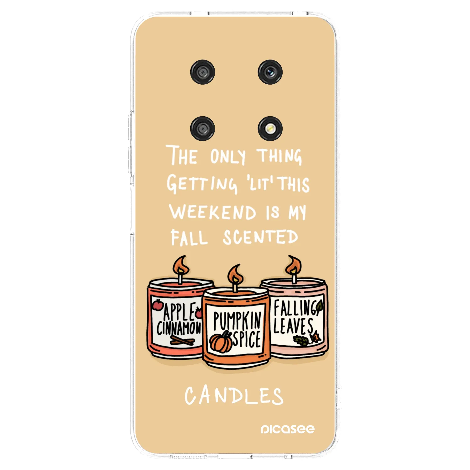 Picasee Honor Magic4 Lite 5G Hülle - Transparentes Silikon - Candles
