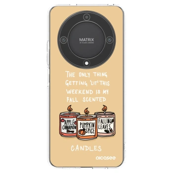 Picasee Honor Magic5 Lite 5G Hülle - Transparentes Silikon - Candles
