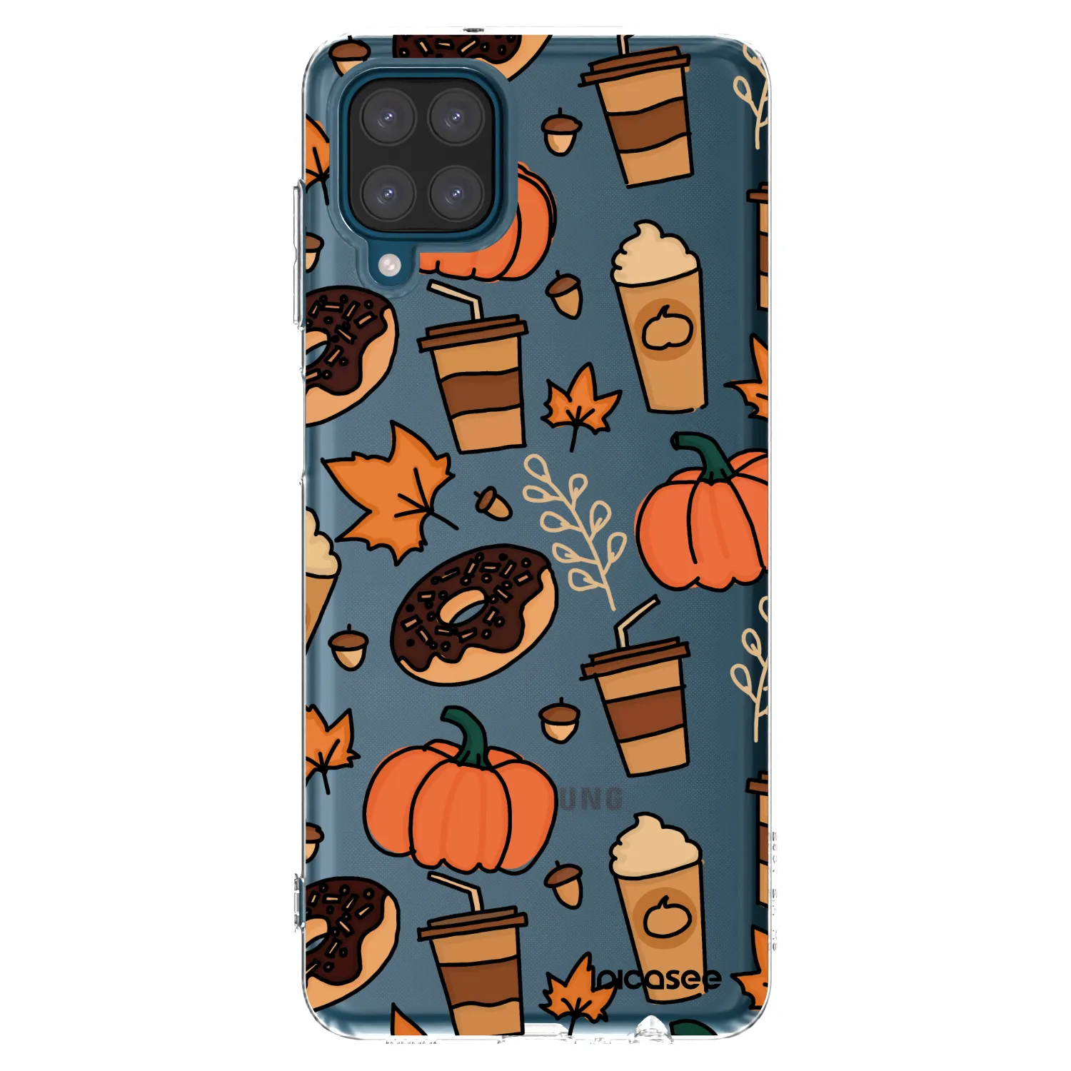 Picasee Samsung Galaxy A12 A125F Hülle - Transparentes Silikon - Fallovers