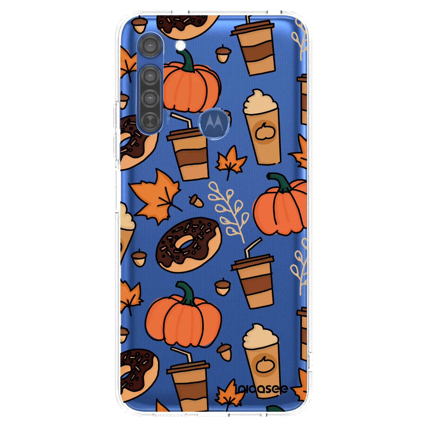 Picasee Motorola Moto G8 Hülle - Transparentes Silikon - Fallovers