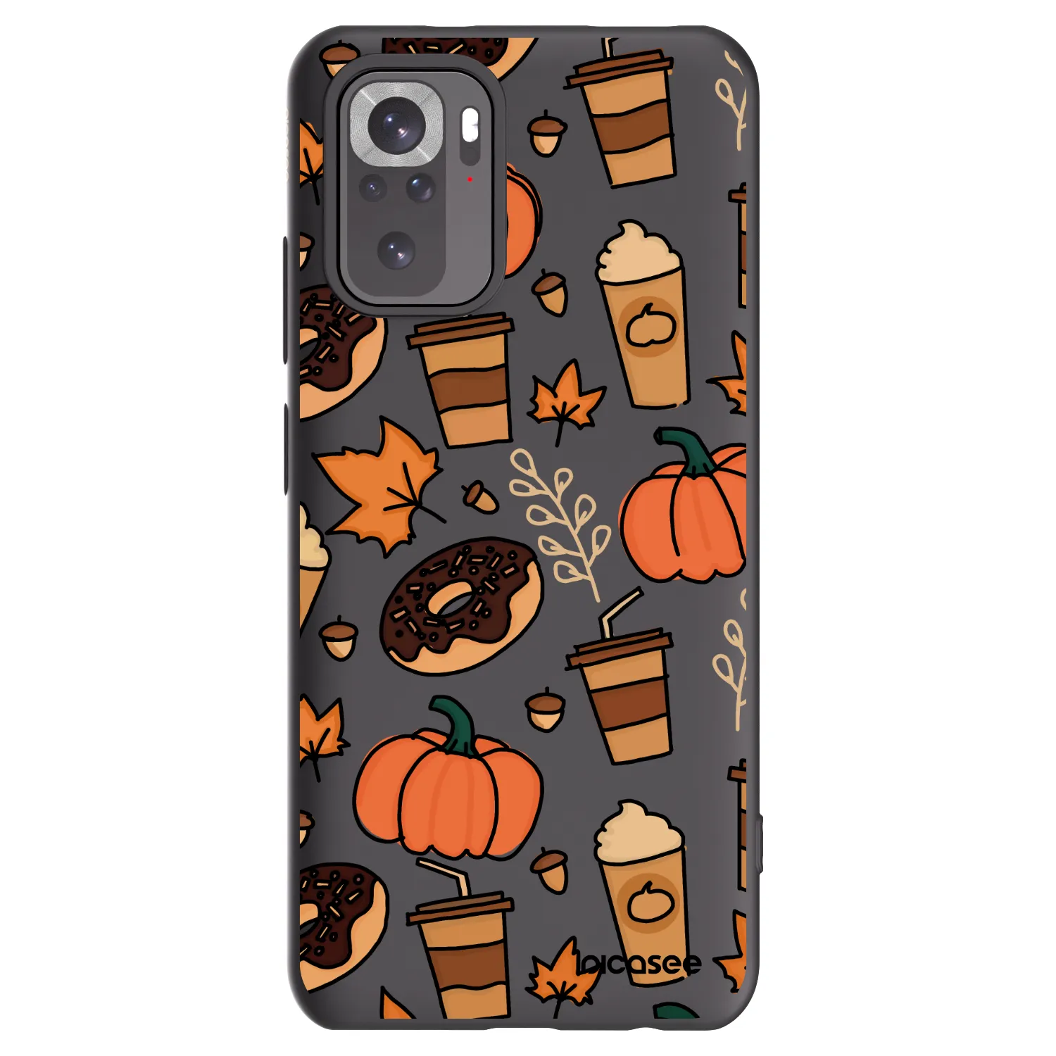 Picasee Xiaomi Redmi Note 10 Hülle - Schwarzes Silikon - Fallovers