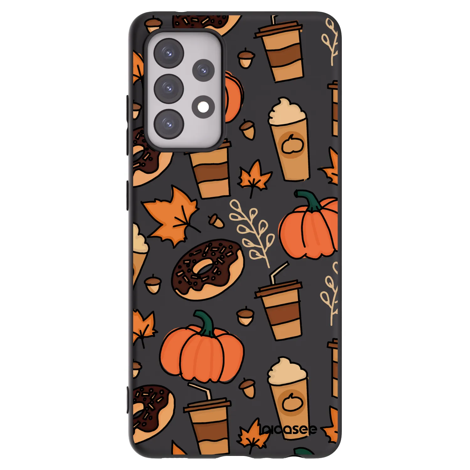 Picasee Samsung Galaxy A52 5G A525F Hülle - Schwarzes Silikon - Fallovers