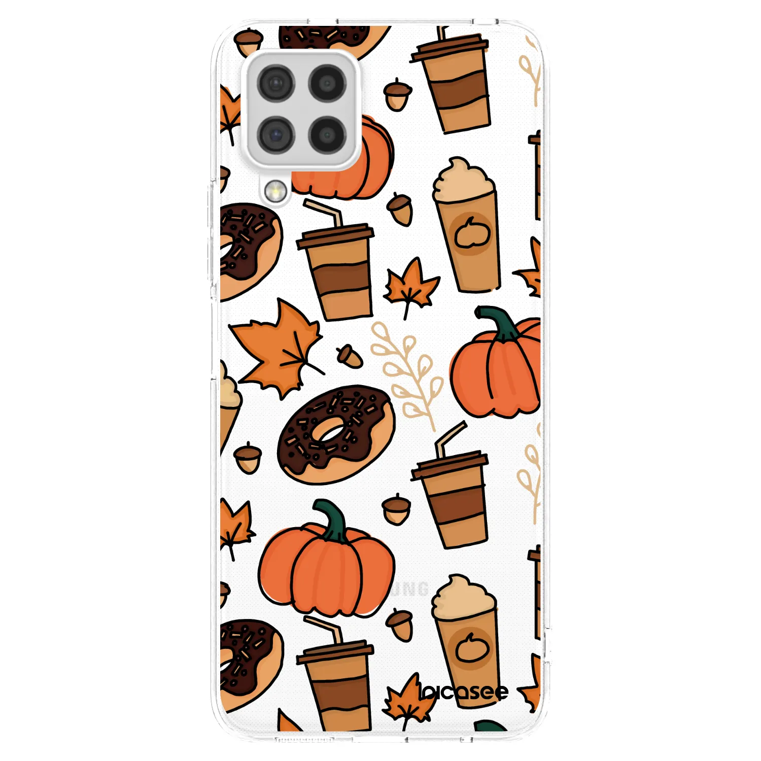 Picasee Samsung Galaxy A22 A225F 4G Hülle - Transparentes Silikon - Fallovers