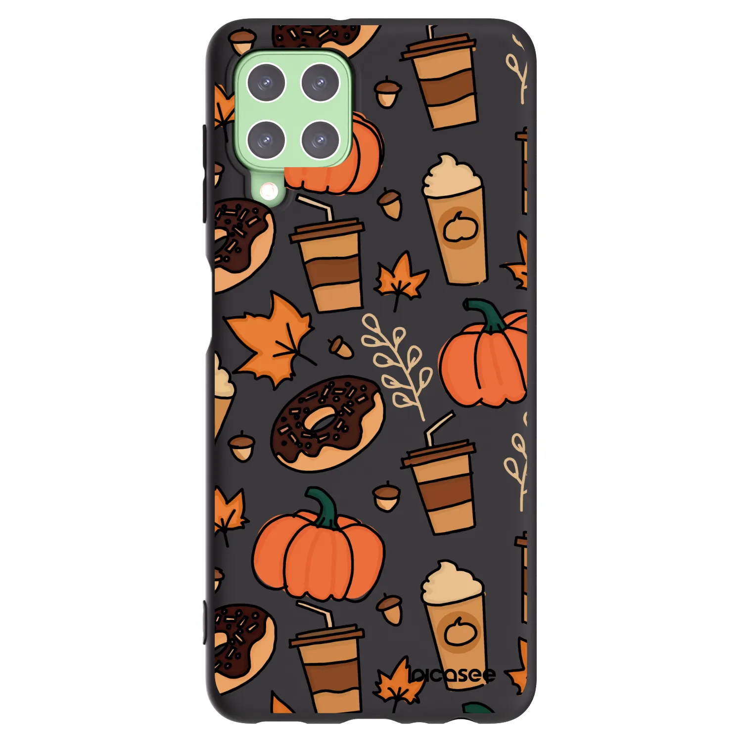 Picasee Samsung Galaxy A22 A225F 4G Hülle - Schwarzes Silikon - Fallovers