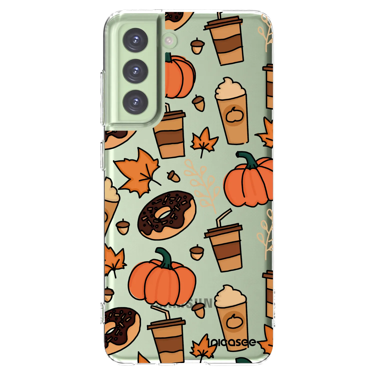 Picasee Samsung Galaxy S21 FE 5G Hülle - Transparentes Silikon - Fallovers