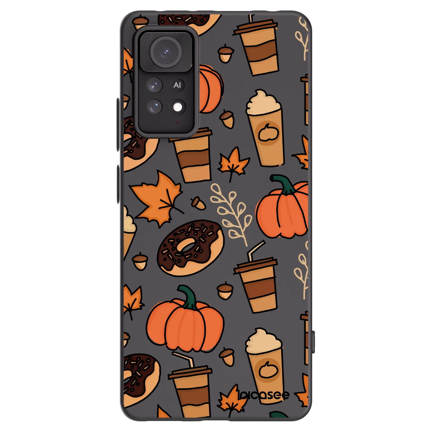 Picasee Xiaomi Redmi Note 11 Pro Hülle - Schwarzes Silikon - Fallovers