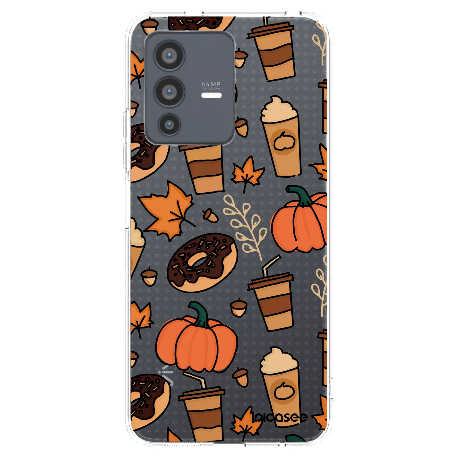 Picasee Vivo V23 5G Hülle - Transparentes Silikon - Fallovers