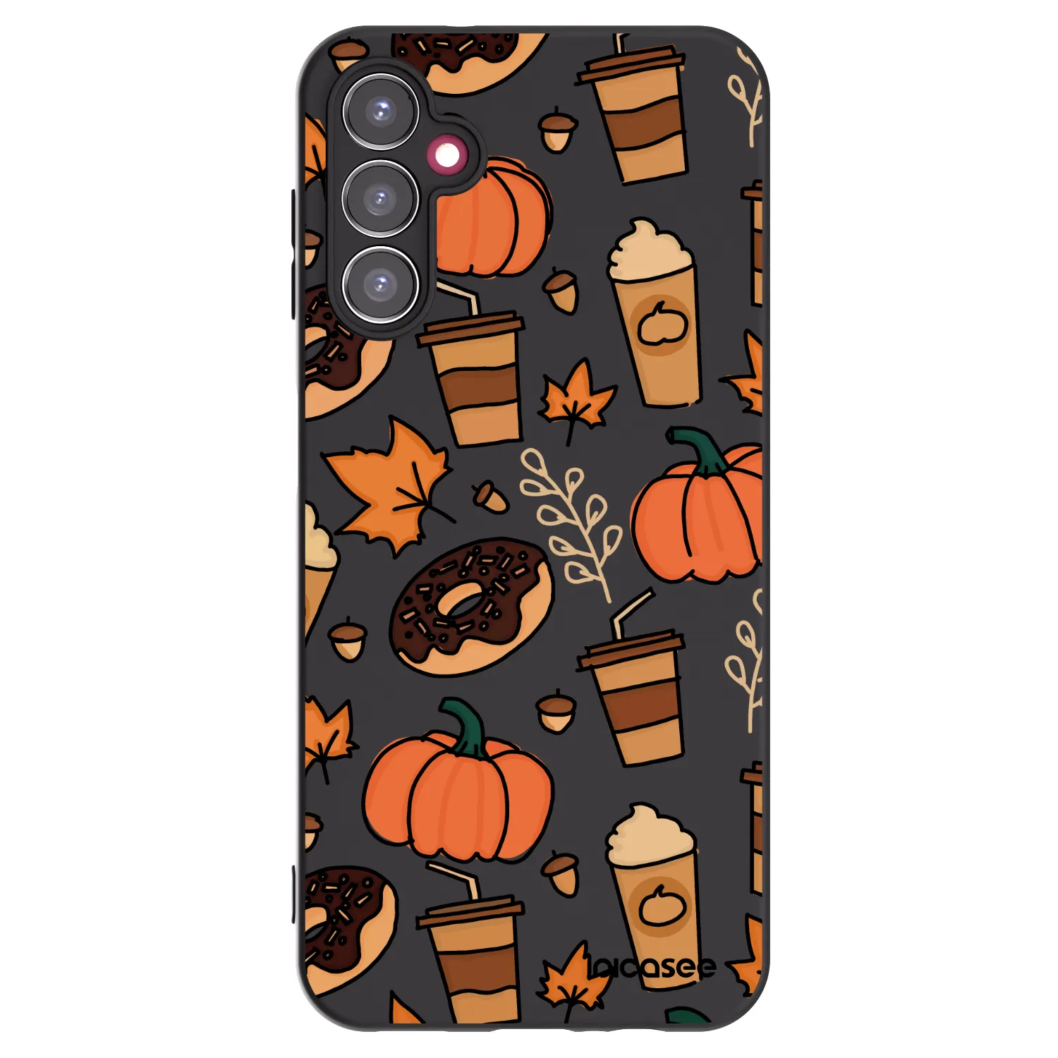 Picasee Samsung Galaxy A14 5G A146P Hülle - Schwarzes Silikon - Fallovers