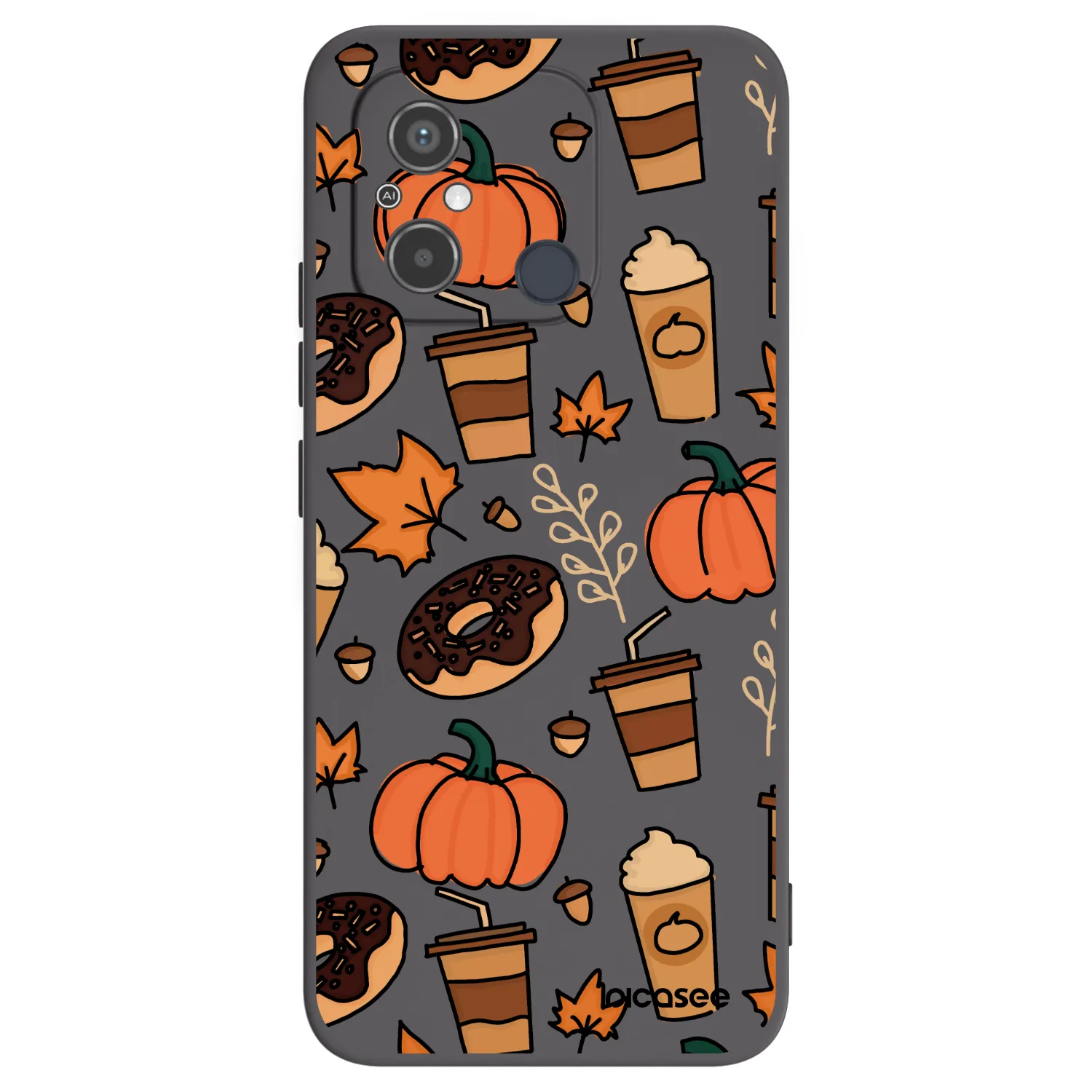 Picasee Xiaomi Redmi 12C Hülle - Schwarzes Silikon - Fallovers