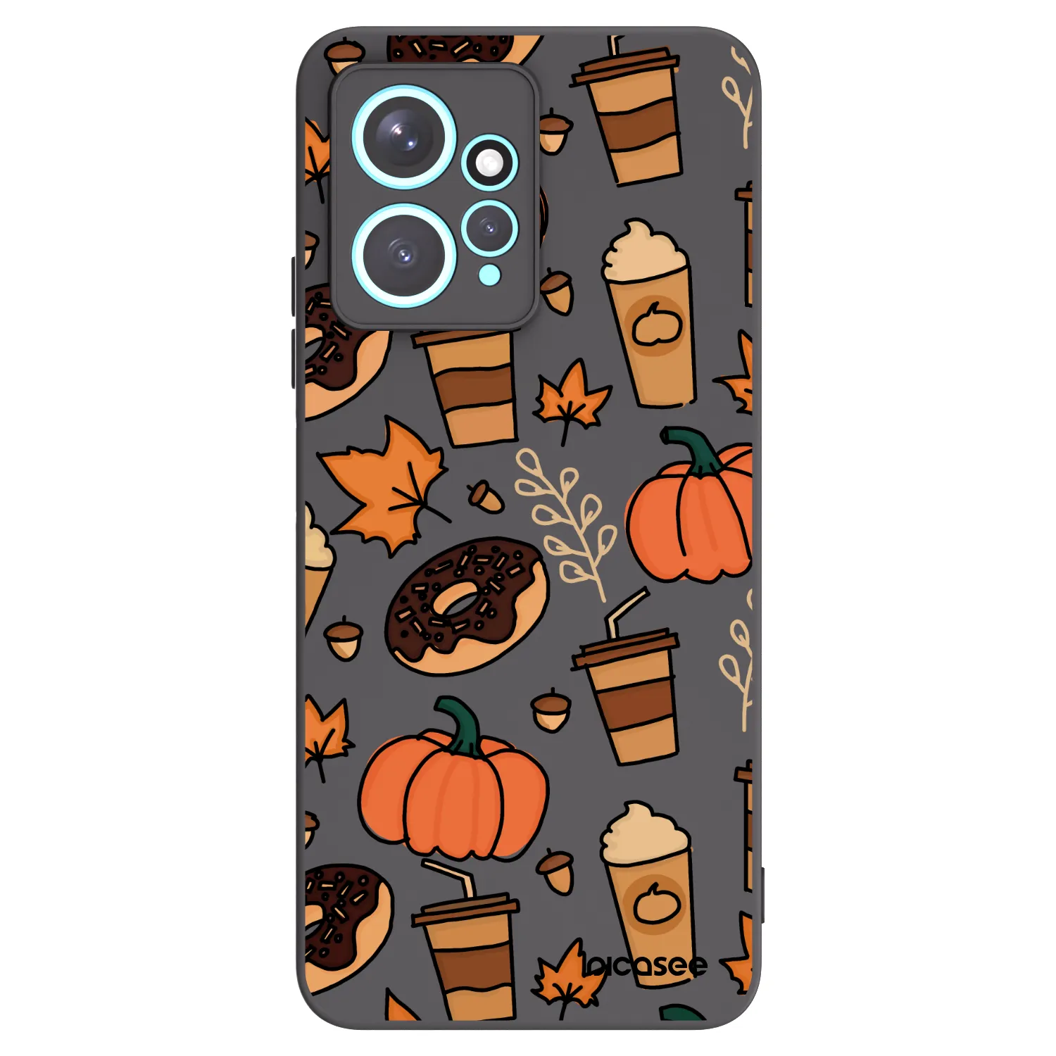 Picasee Xiaomi Redmi Note 12 4G Hülle - Schwarzes Silikon - Fallovers