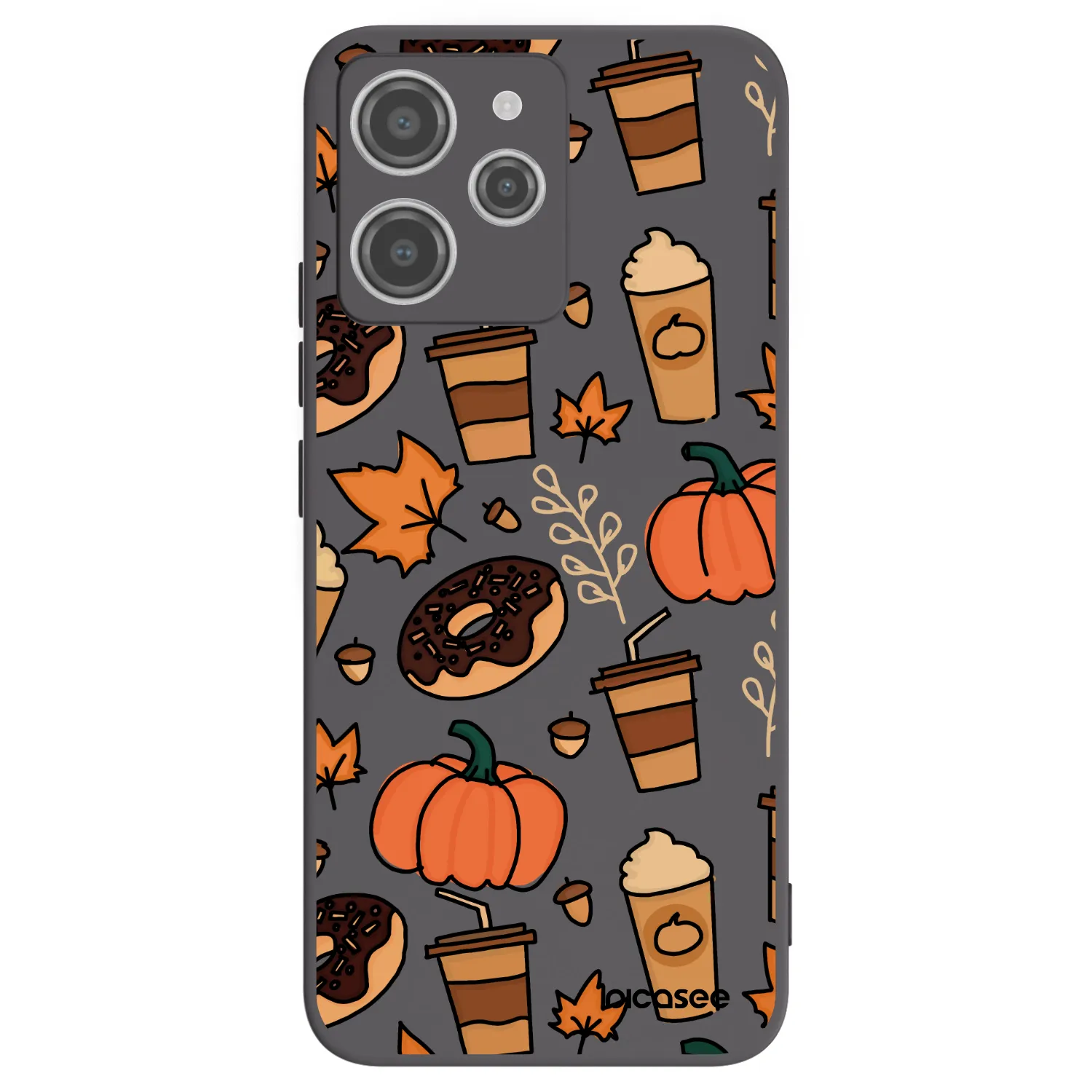 Picasee Xiaomi Redmi 12 4G Hülle - Schwarzes Silikon - Fallovers