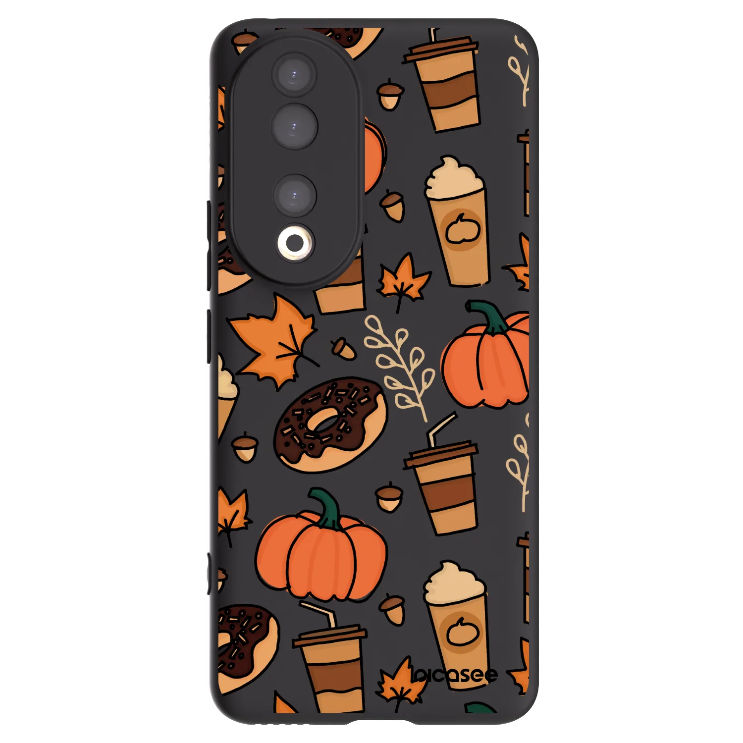 Picasee Honor 90 5G Hülle - Schwarzes Silikon - Fallovers