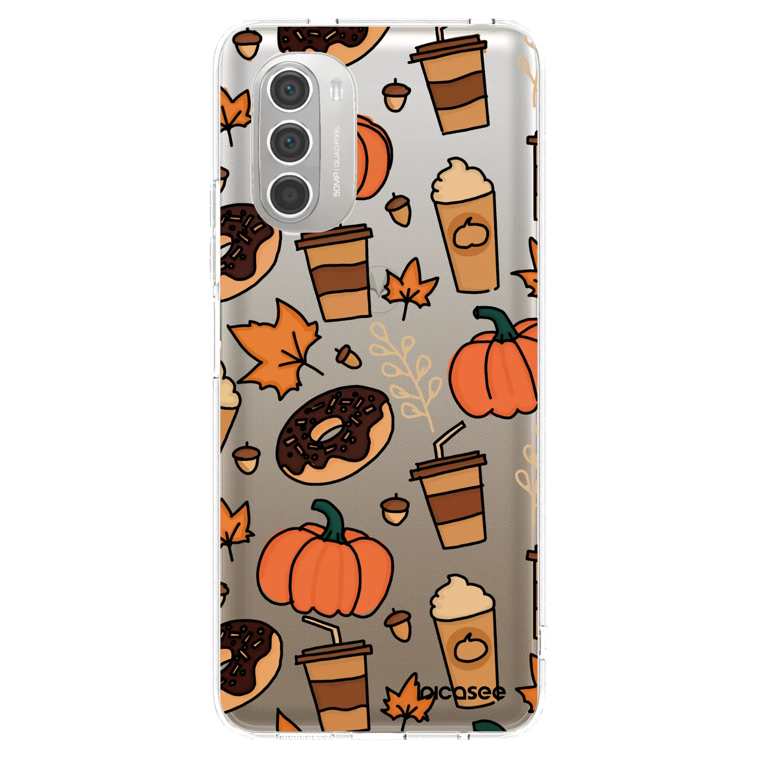 Picasee Motorola Moto G51 Hülle - Transparentes Silikon - Fallovers