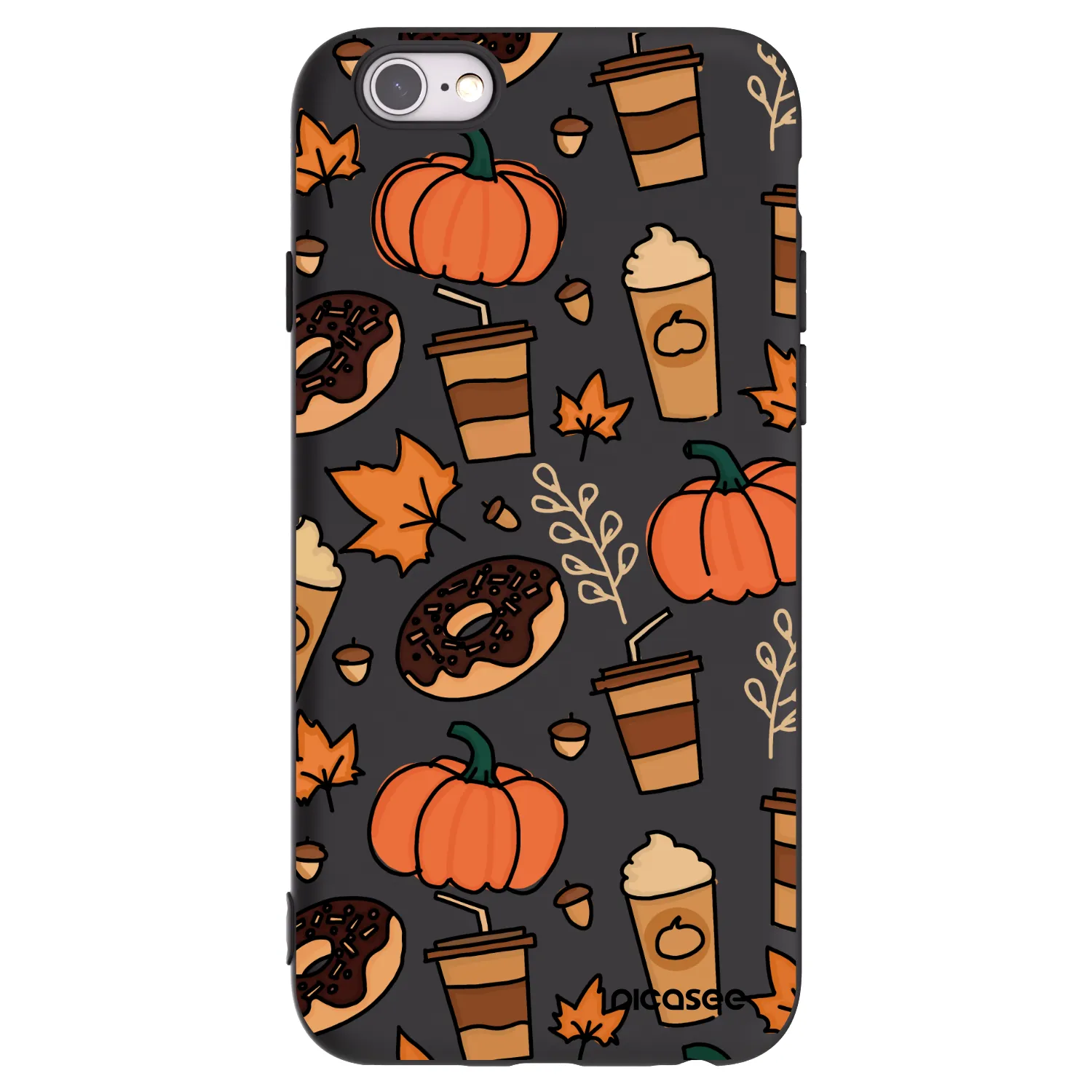 Picasee Apple iPhone 6/6S Hülle - Schwarzes Silikon - Fallovers