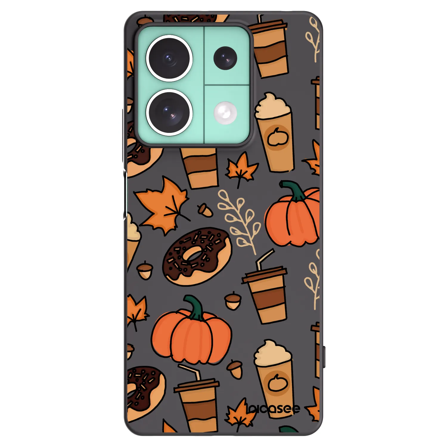 Picasee Xiaomi Redmi Note 13 5G Hülle - Schwarzes Silikon - Fallovers