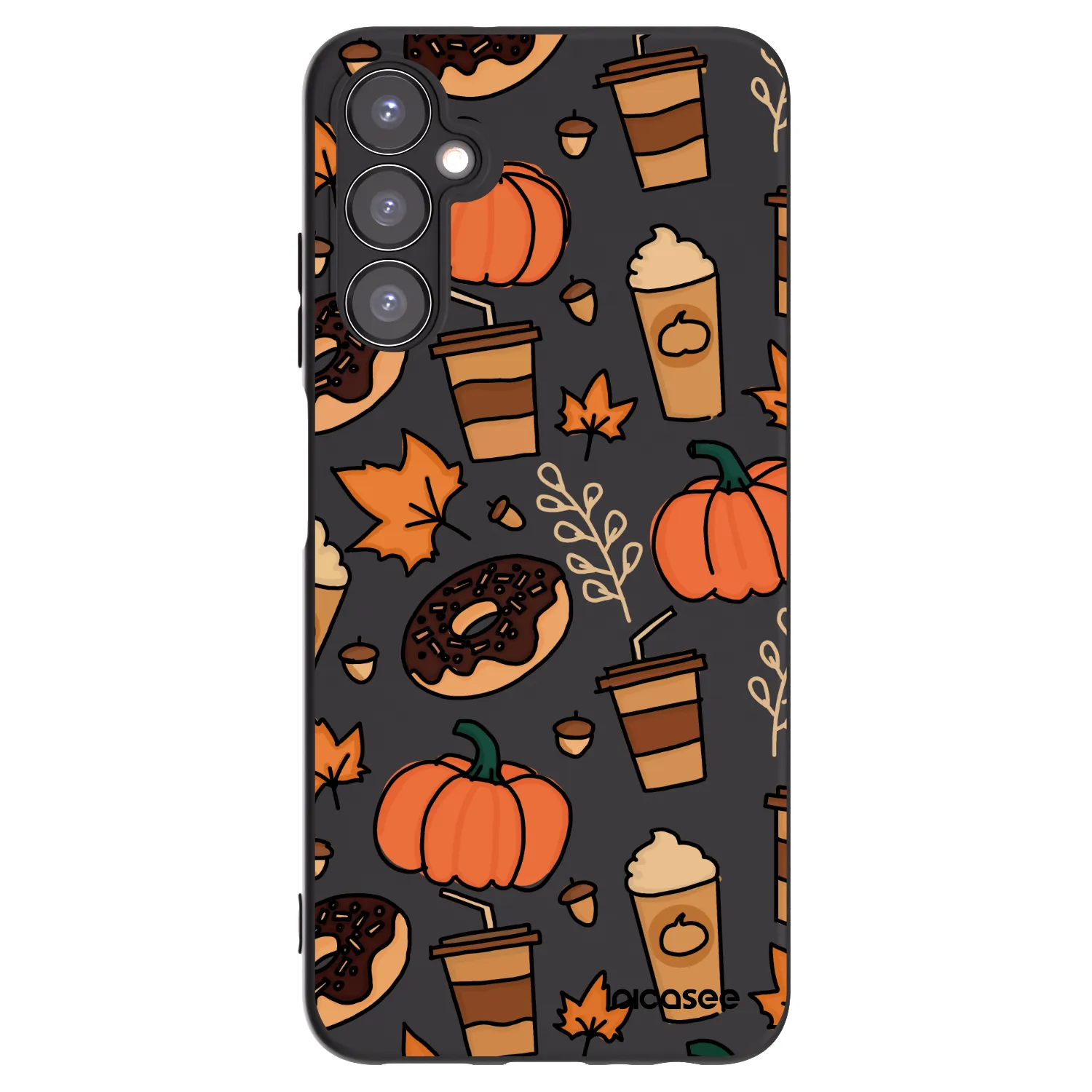 Picasee Samsung Galaxy A05s A057G Hülle - Schwarzes Silikon - Fallovers