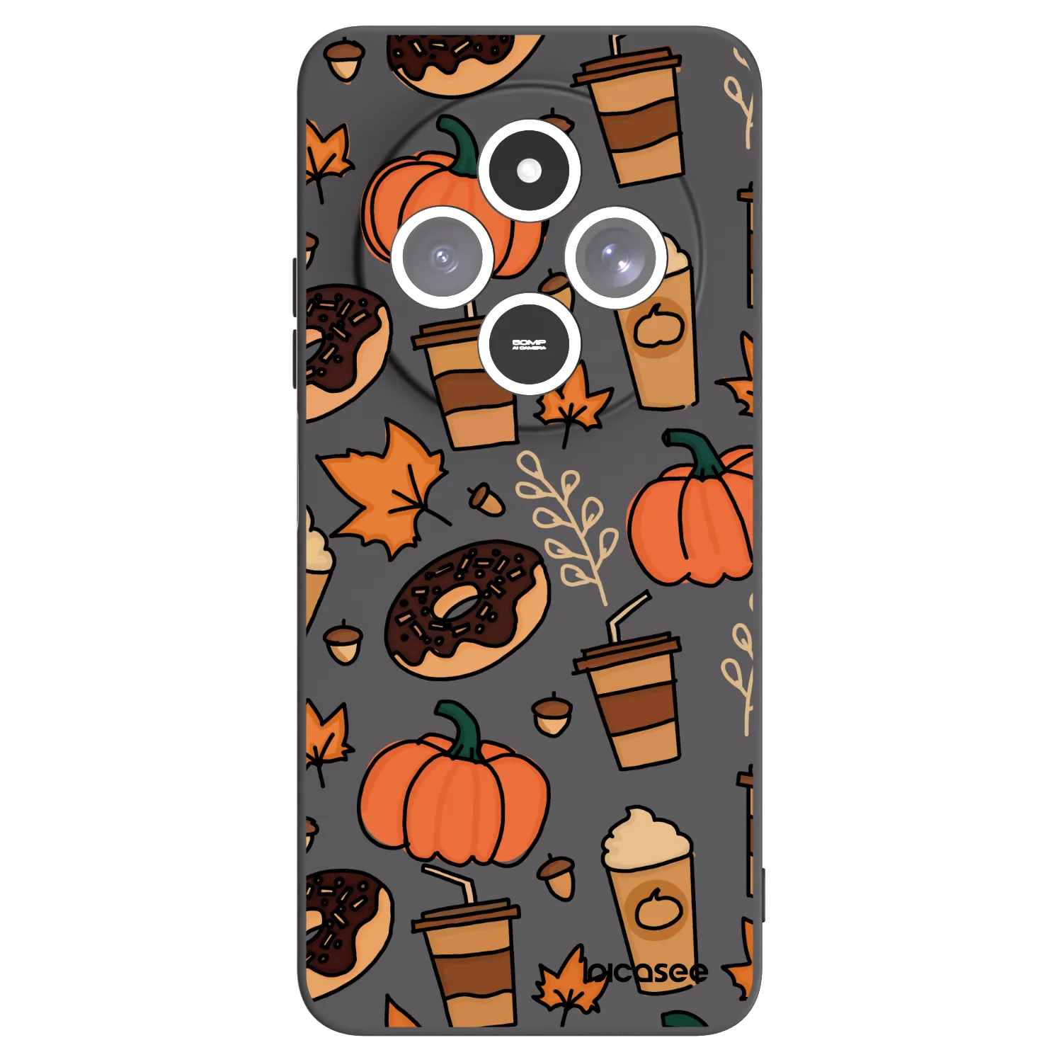 Picasee Xiaomi Redmi 14C Hülle - Schwarzes Silikon - Fallovers