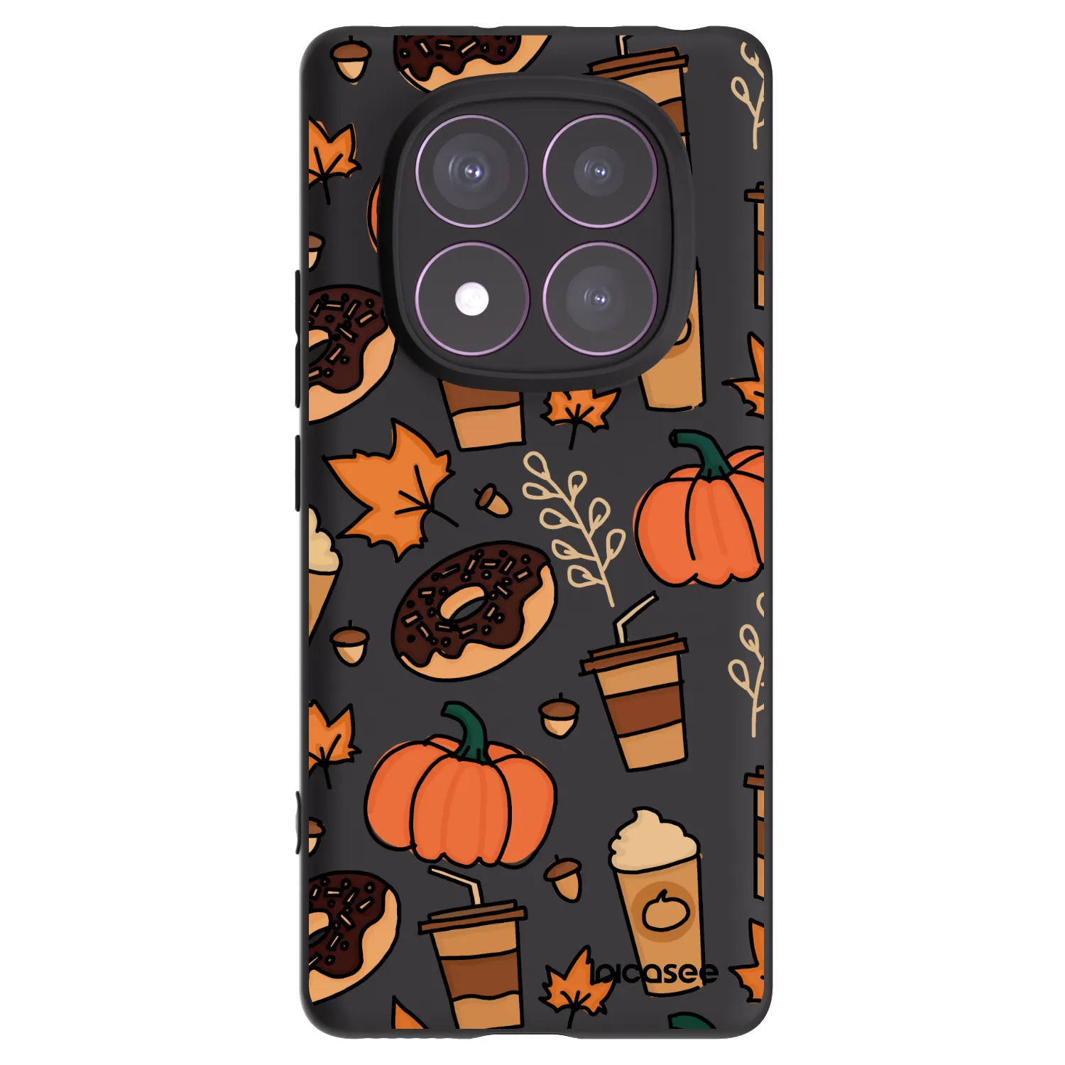 Picasee Xiaomi Redmi Note 14 Pro 4G Hülle - Schwarzes Silikon - Fallovers