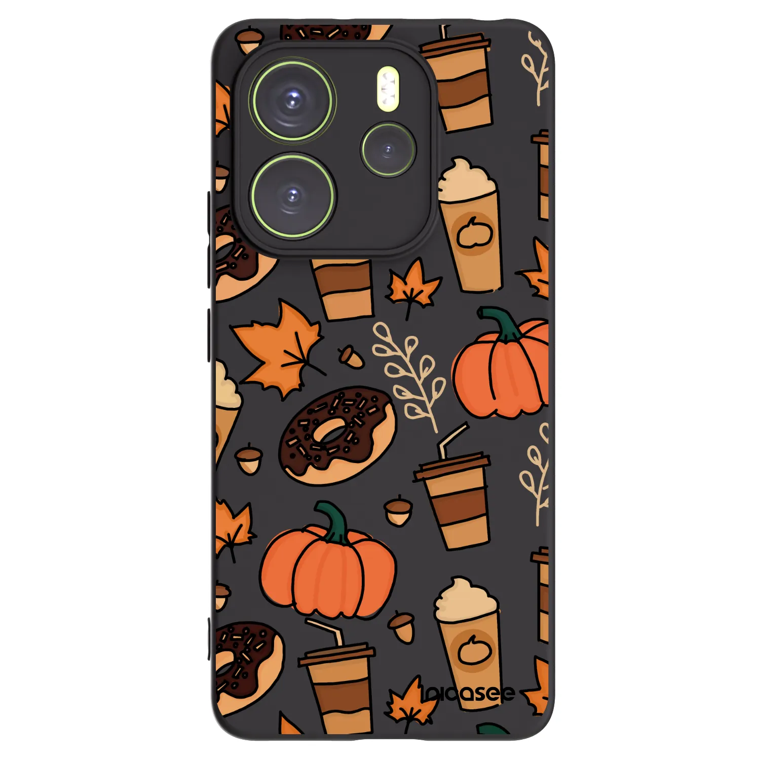 Picasee Xiaomi Redmi Note 14 4G Hülle - Schwarzes Silikon - Fallovers