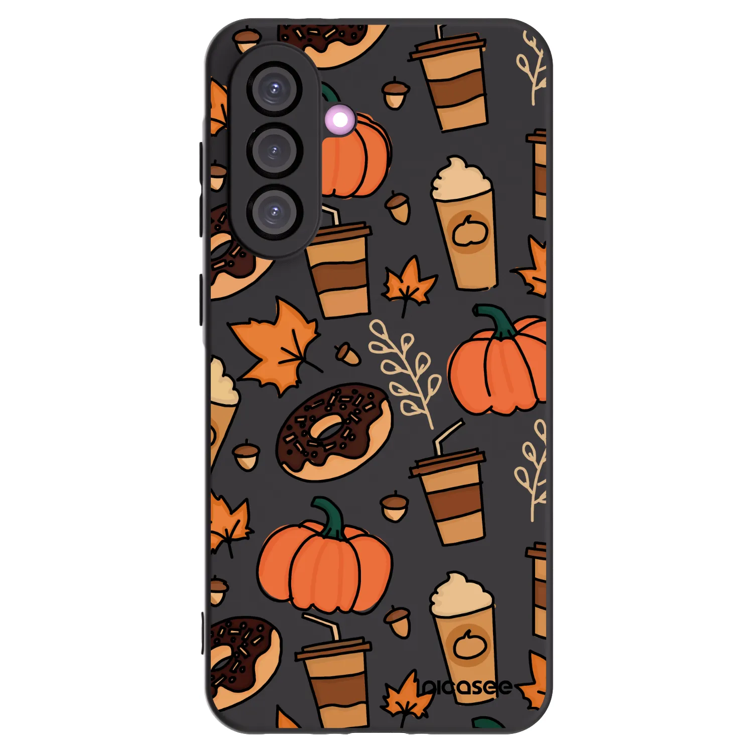 Picasee Samsung Galaxy A56 5G A566B Hülle - Schwarzes Silikon - Fallovers