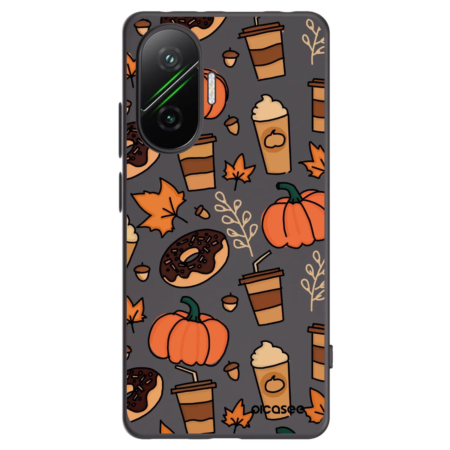 Picasee Xiaomi Poco F7 5G Hülle - Schwarzes Silikon - Fallovers