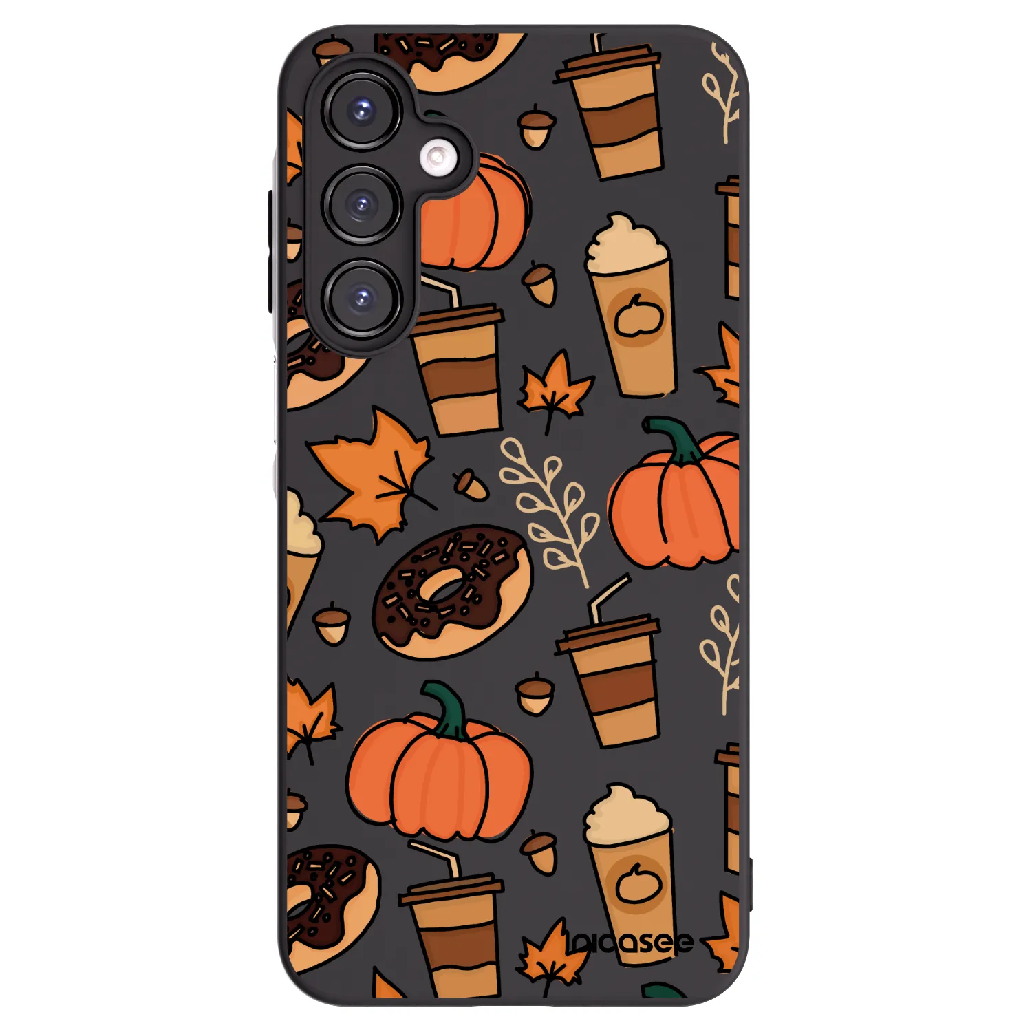 Picasee Samsung Galaxy A16 4G Hülle - Schwarzes Silikon - Fallovers
