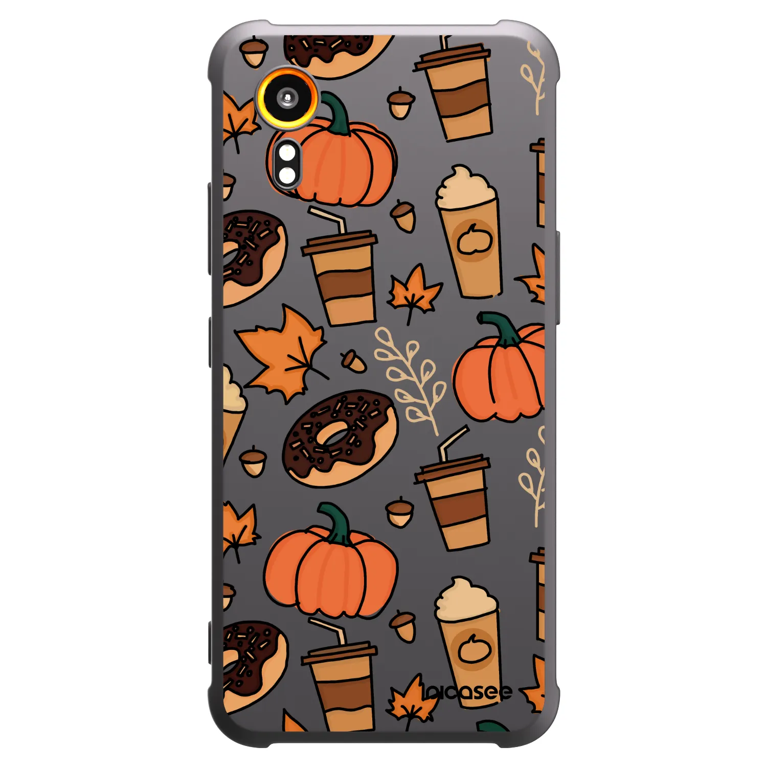 Picasee Samsung Galaxy XCover 7 Hülle - Schwarzes Silikon - Fallovers