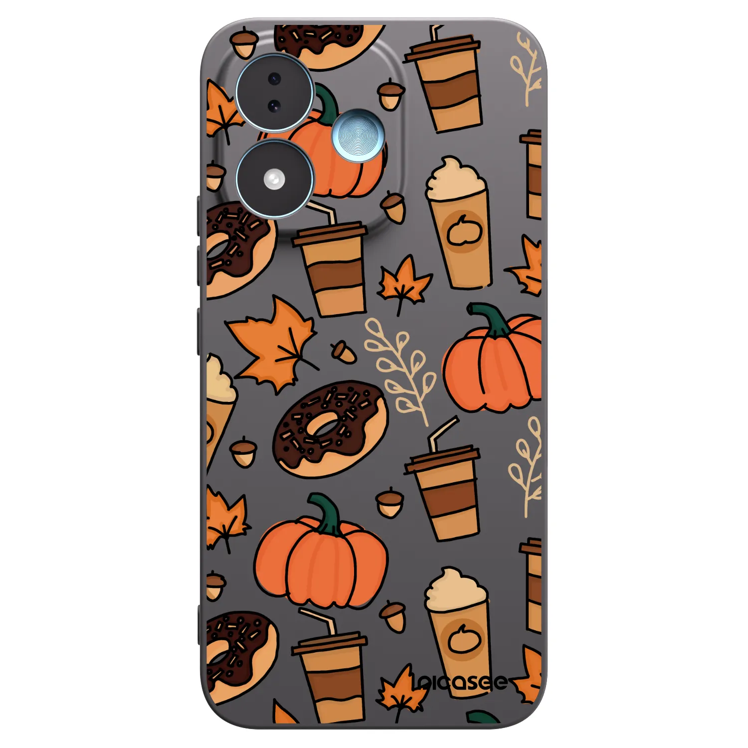 Picasee Xiaomi Redmi Note 17 5G Hülle - Schwarzes Silikon - Fallovers