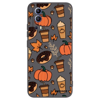 Picasee Vivo Y52 5G Hülle - Schwarzes Silikon - Fallovers