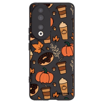Picasee Honor 90 5G Hülle - Schwarzes Silikon - Fallovers
