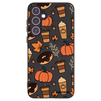 Picasee Samsung Galaxy A35 5G A356B Hülle - Schwarzes Silikon - Fallovers