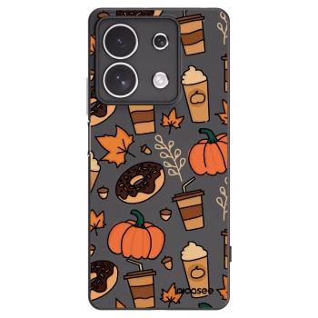 Picasee Xiaomi Redmi Note 13 4G Hülle - Schwarzes Silikon - Fallovers