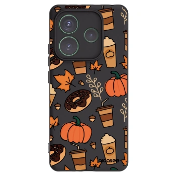 Picasee Xiaomi Redmi Note 14 5G Hülle - Schwarzes Silikon - Fallovers