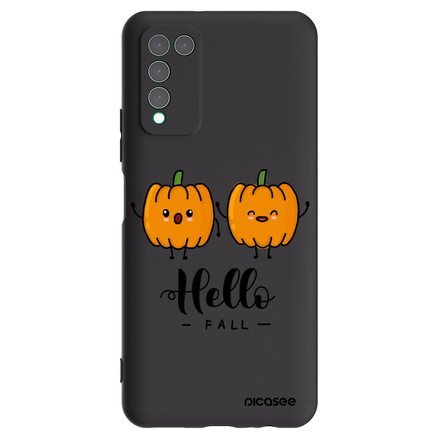 Picasee Honor 10X Lite Hülle - Schwarzes Silikon - Hallo Fall