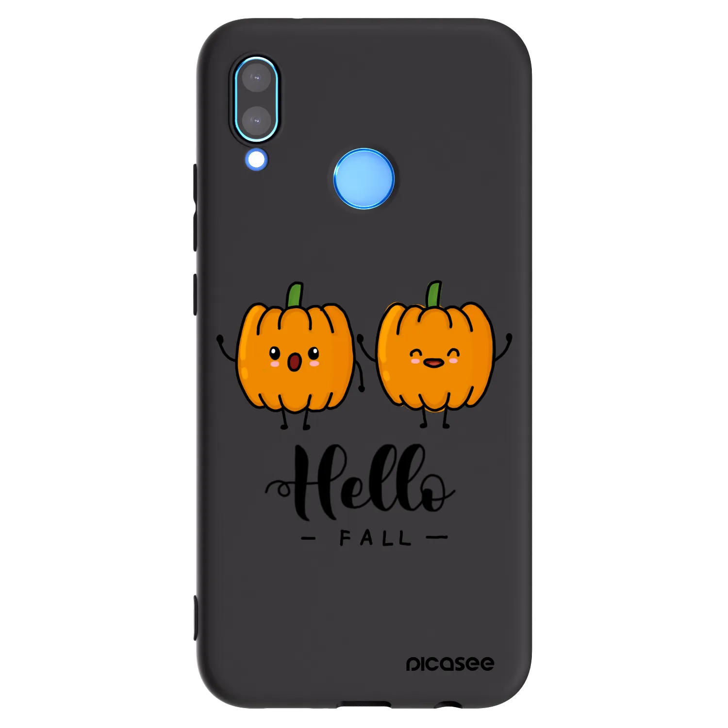 Picasee Huawei P20 Lite Hülle - Schwarzes Silikon - Hallo Fall