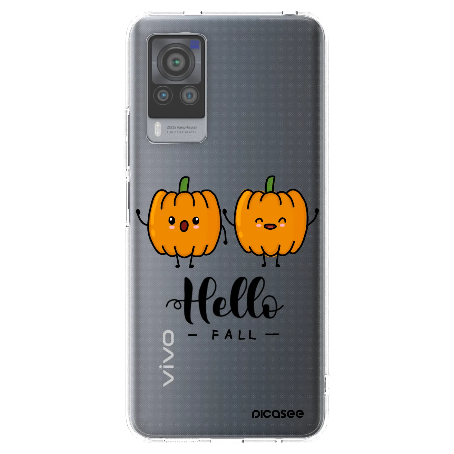 Picasee Vivo X60 Pro 5G Hülle - Transparentes Silikon - Hallo Fall