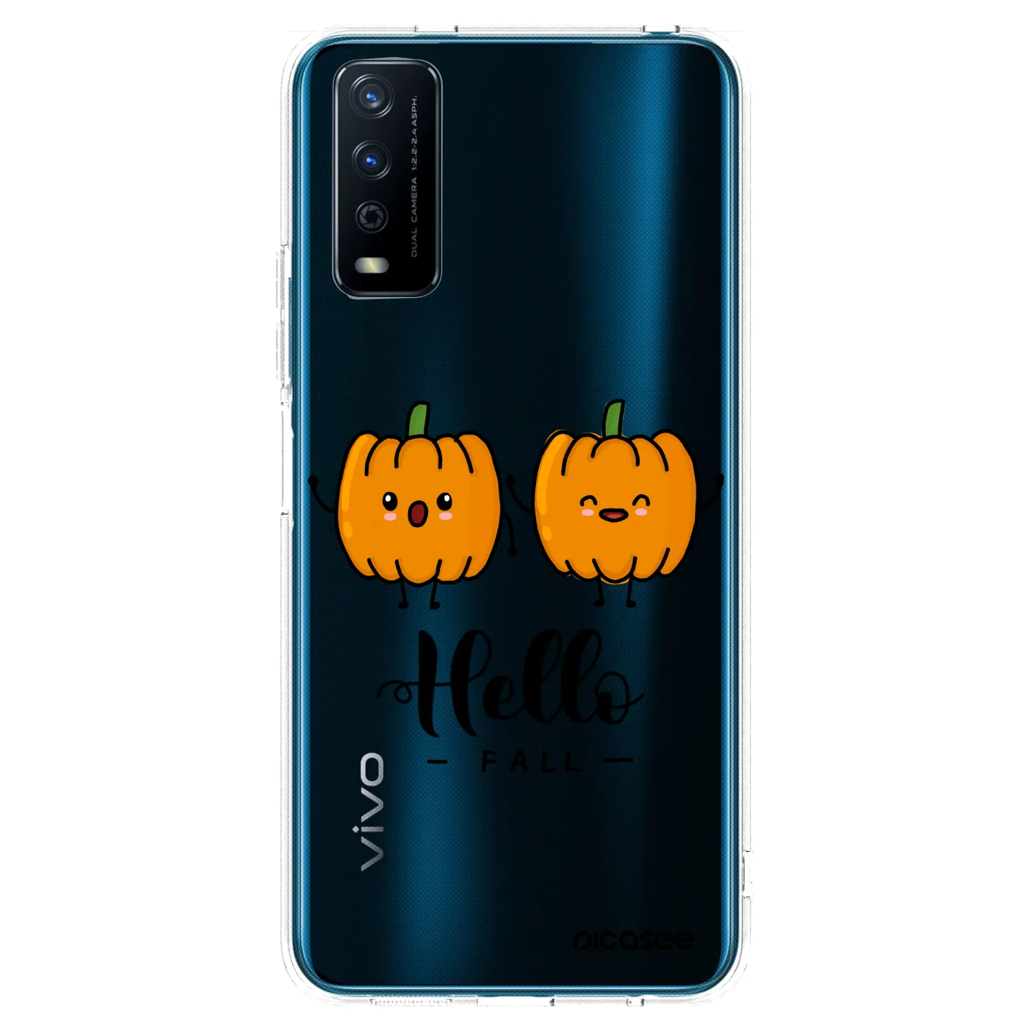 Picasee Vivo Y11s Hülle - Transparentes Silikon - Hallo Fall