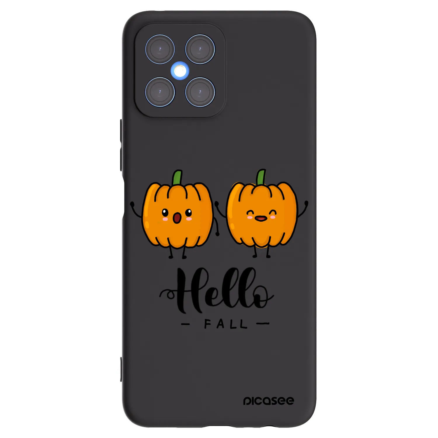 Picasee Honor X8 4G Hülle - Schwarzes Silikon - Hallo Fall