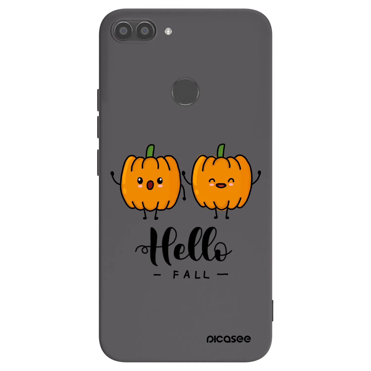 Picasee Huawei P Smart Hülle - Schwarzes Silikon - Hallo Fall