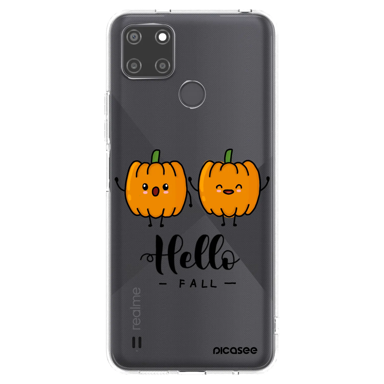 Picasee Realme C21Y Hülle - Transparentes Silikon - Hallo Fall