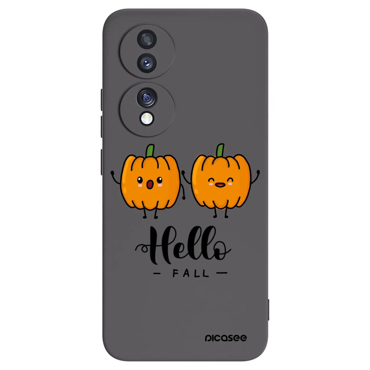 Picasee Honor 70 Hülle - Schwarzes Silikon - Hallo Fall