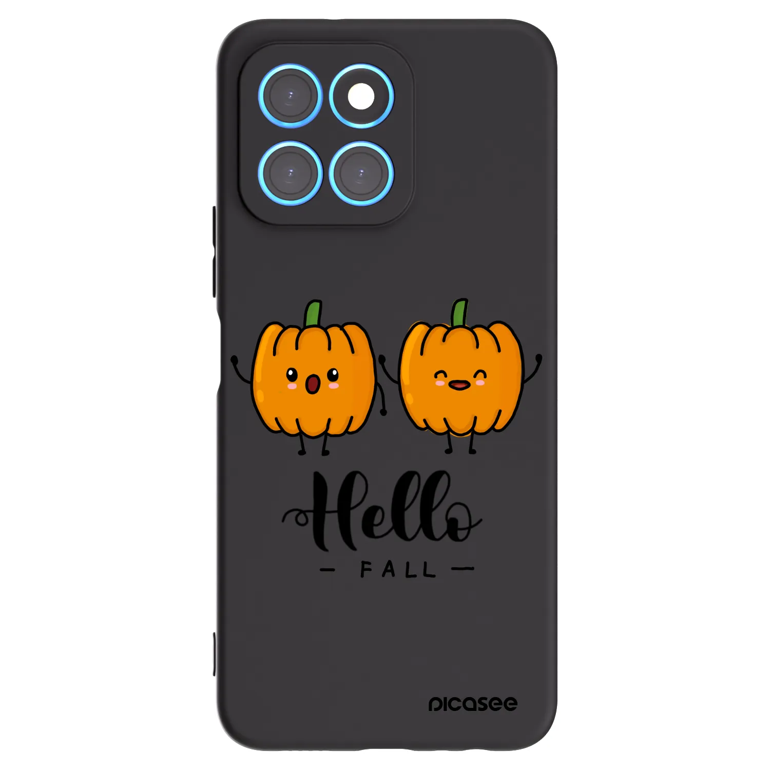 Picasee Honor X8 5G Hülle - Schwarzes Silikon - Hallo Fall