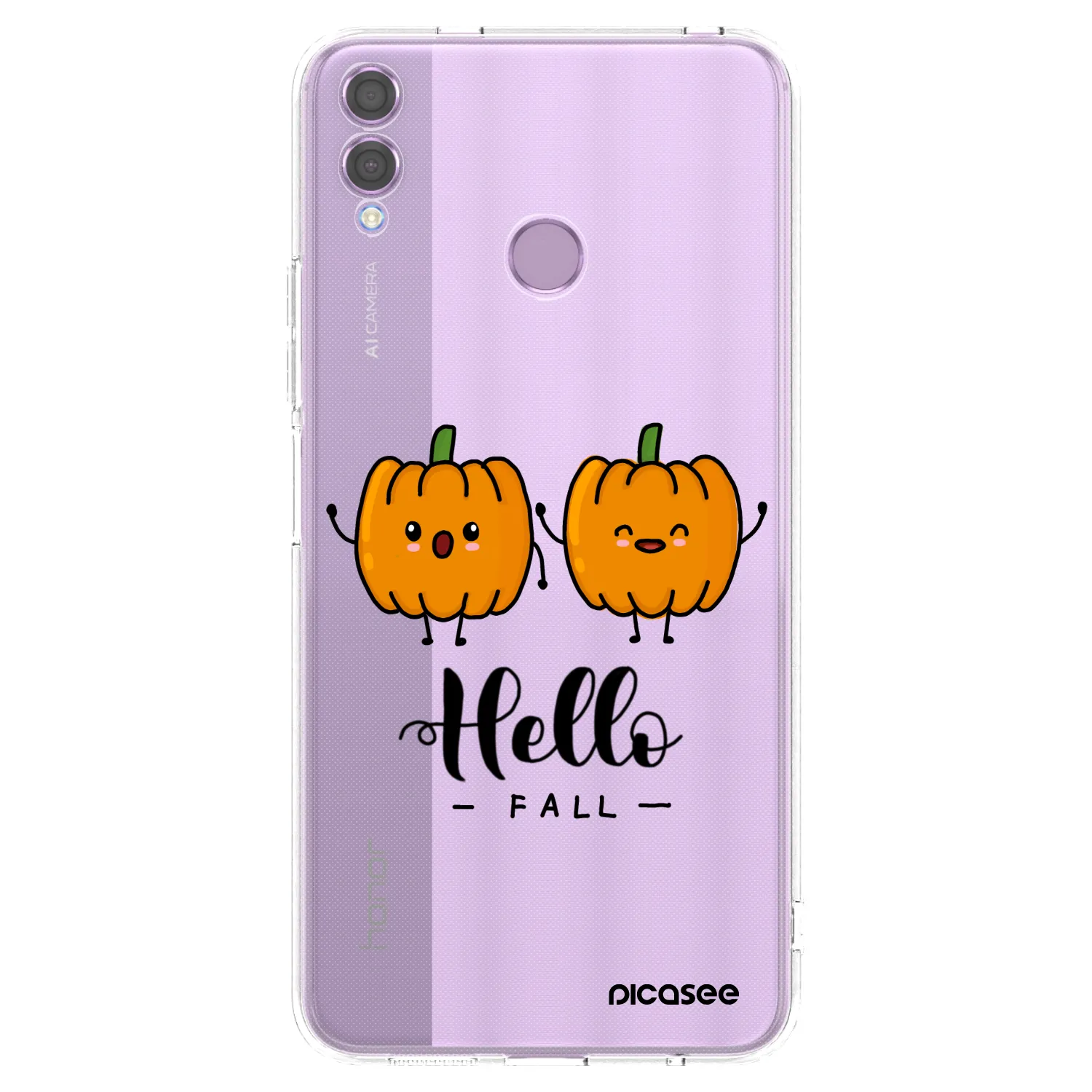 Picasee Honor 8X Hülle - Transparentes Silikon - Hallo Fall