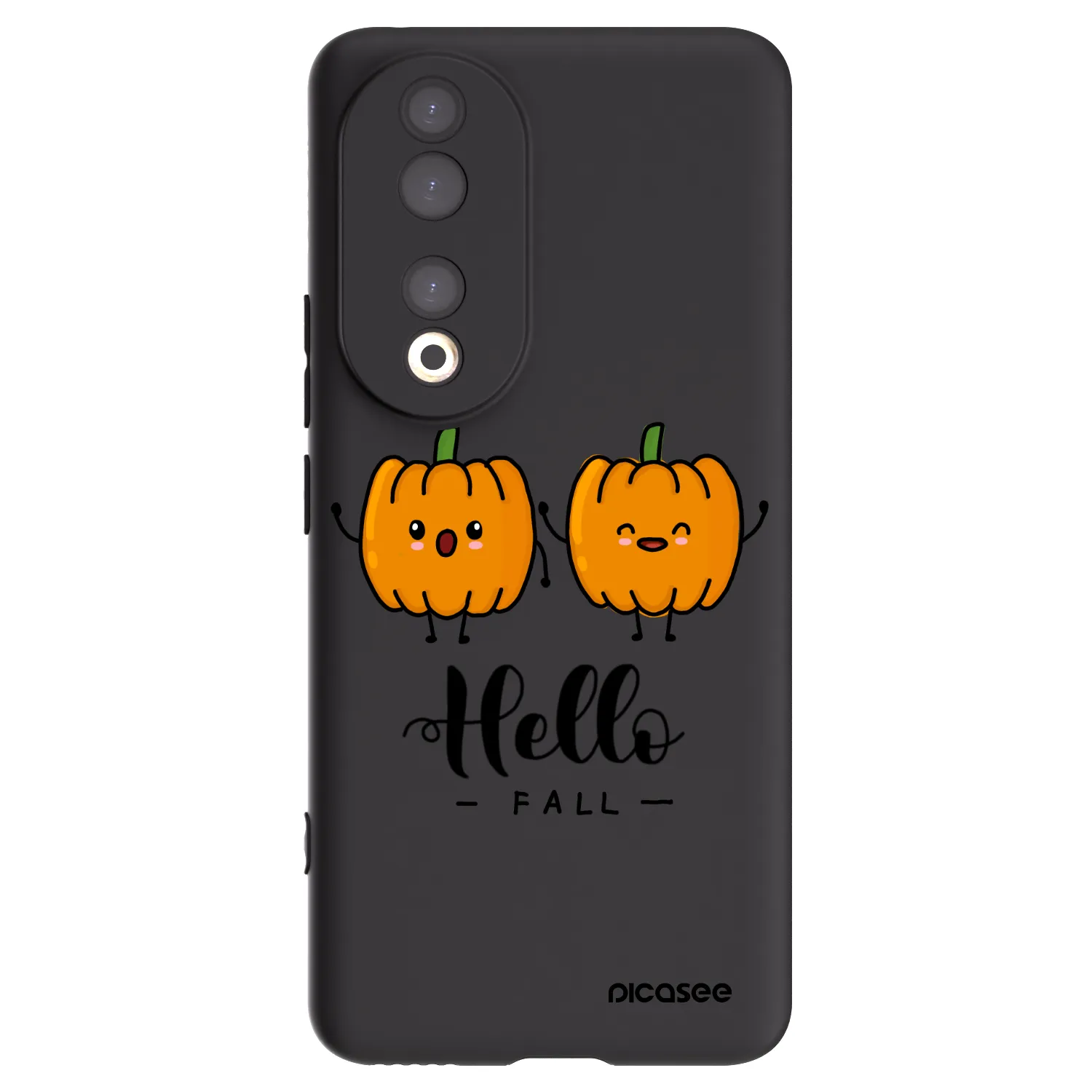 Picasee Honor 90 5G Hülle - Schwarzes Silikon - Hallo Fall