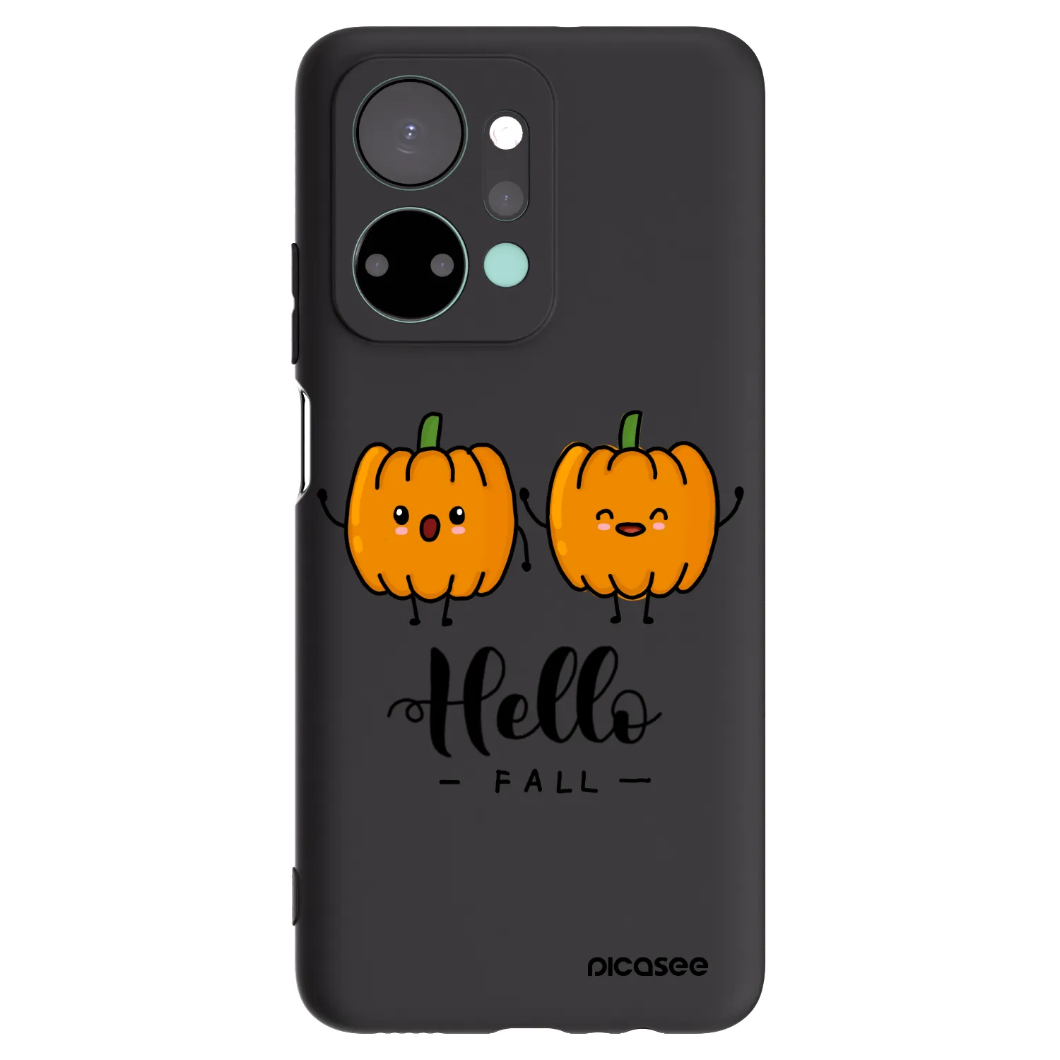 Picasee Honor X7a Hülle - Schwarzes Silikon - Hallo Fall