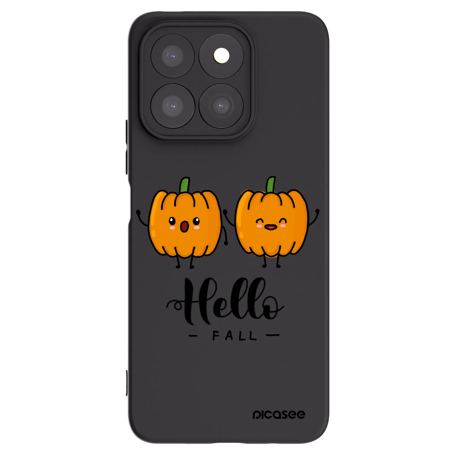Picasee Honor X8b Hülle - Schwarzes Silikon - Hallo Fall