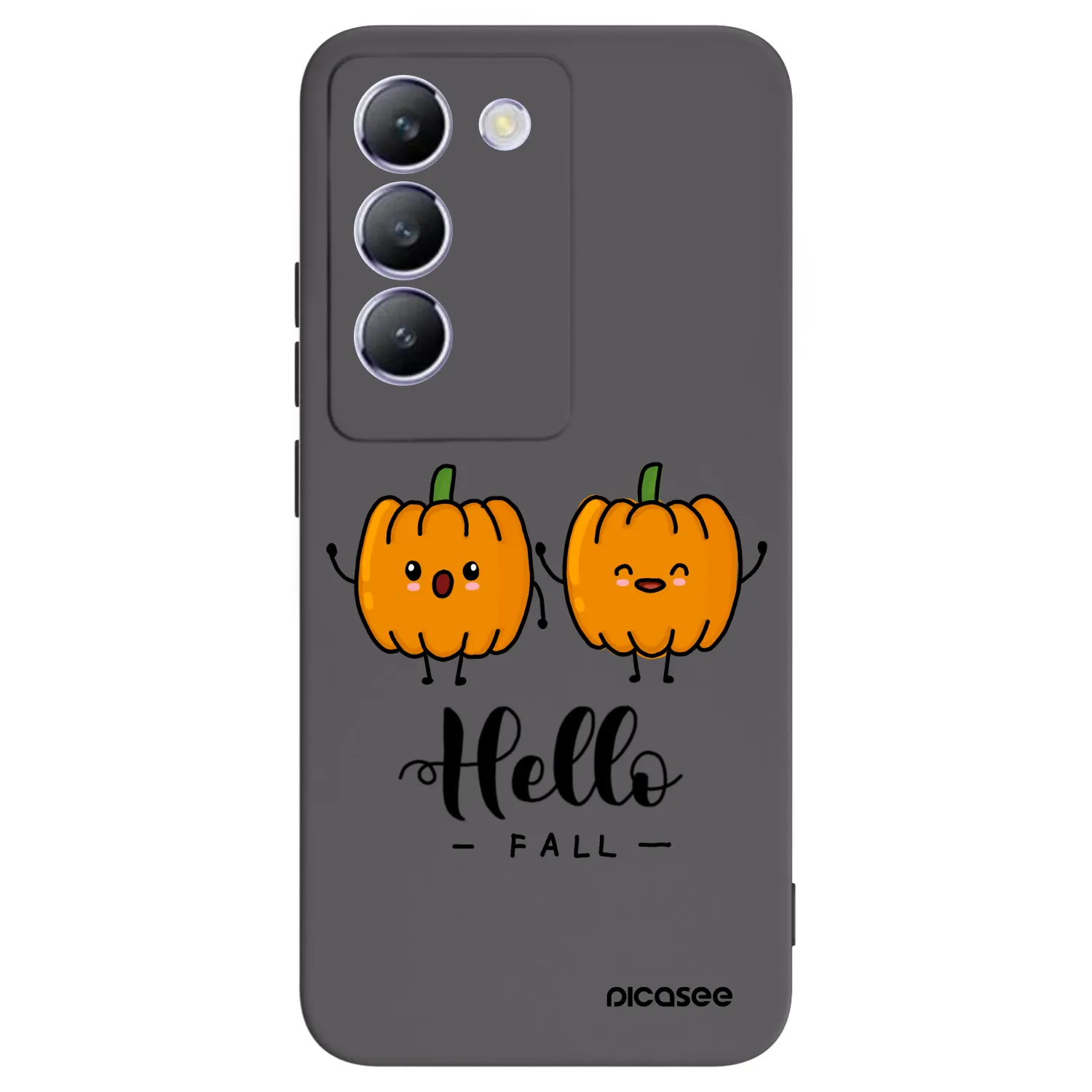 Picasee Vivo V40 SE 5G Hülle - Schwarzes Silikon - Hallo Fall