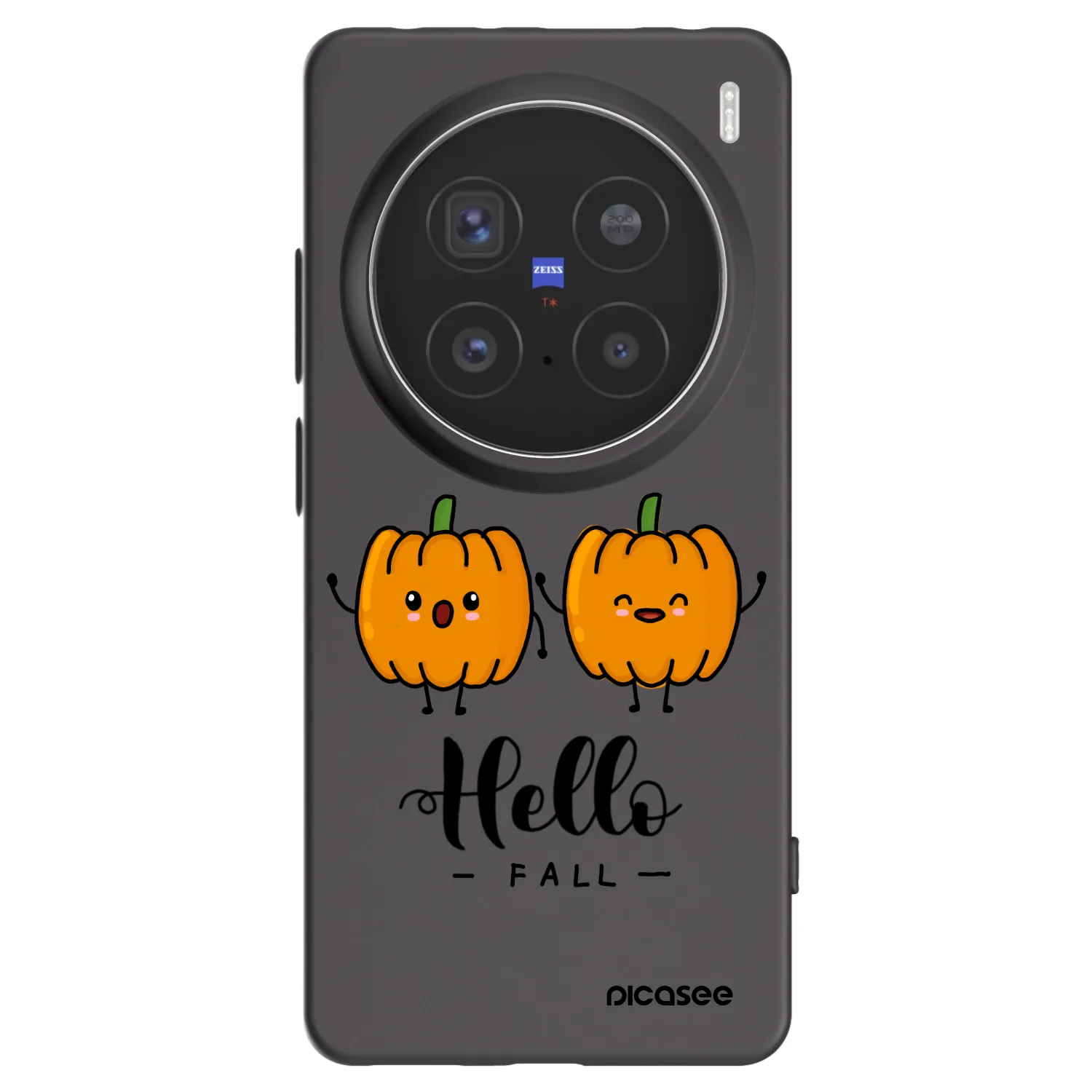 Picasee Vivo X200 Pro Hülle - Schwarzes Silikon - Hallo Fall