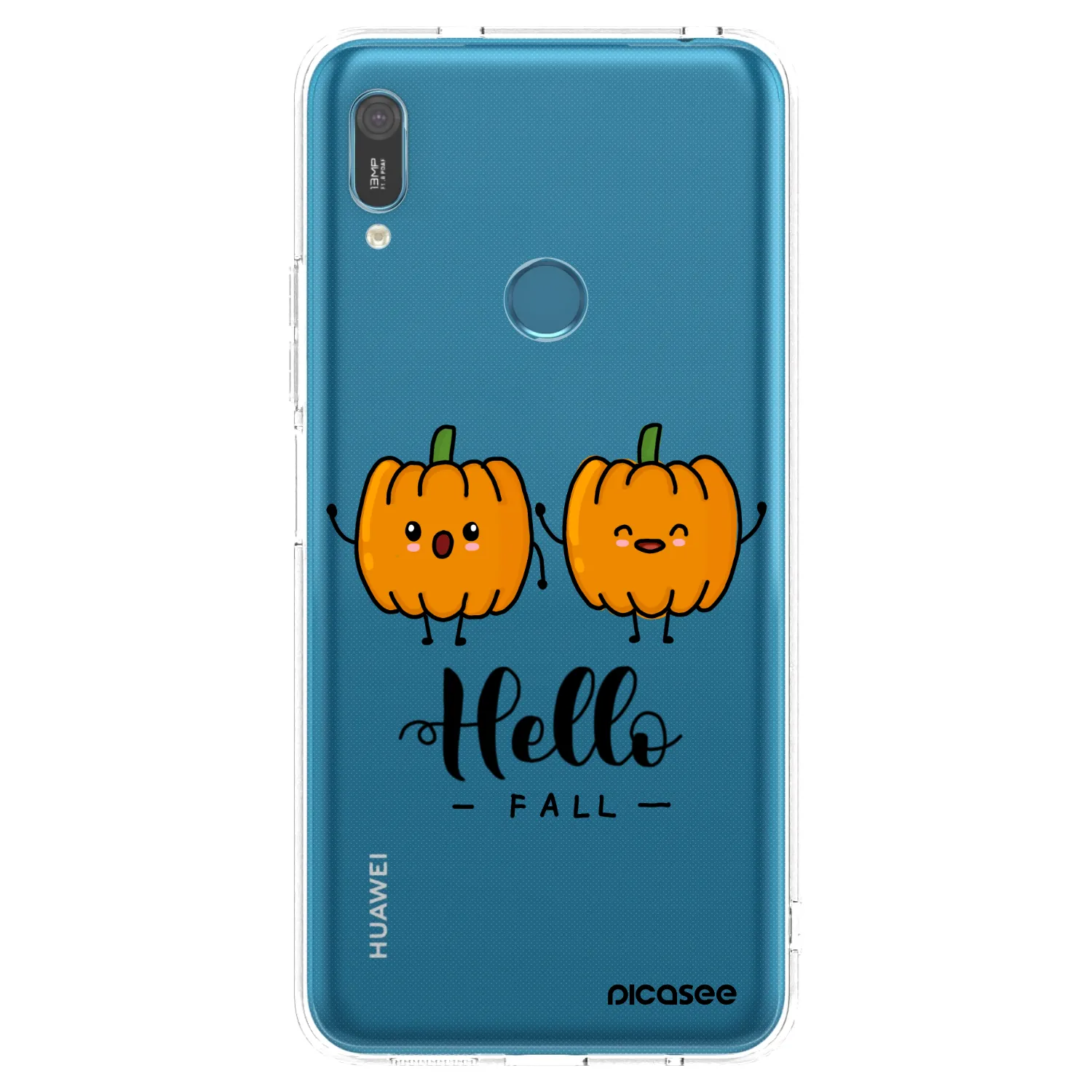 Picasee Huawei Y6 2019 Hülle - Transparentes Silikon - Hallo Fall
