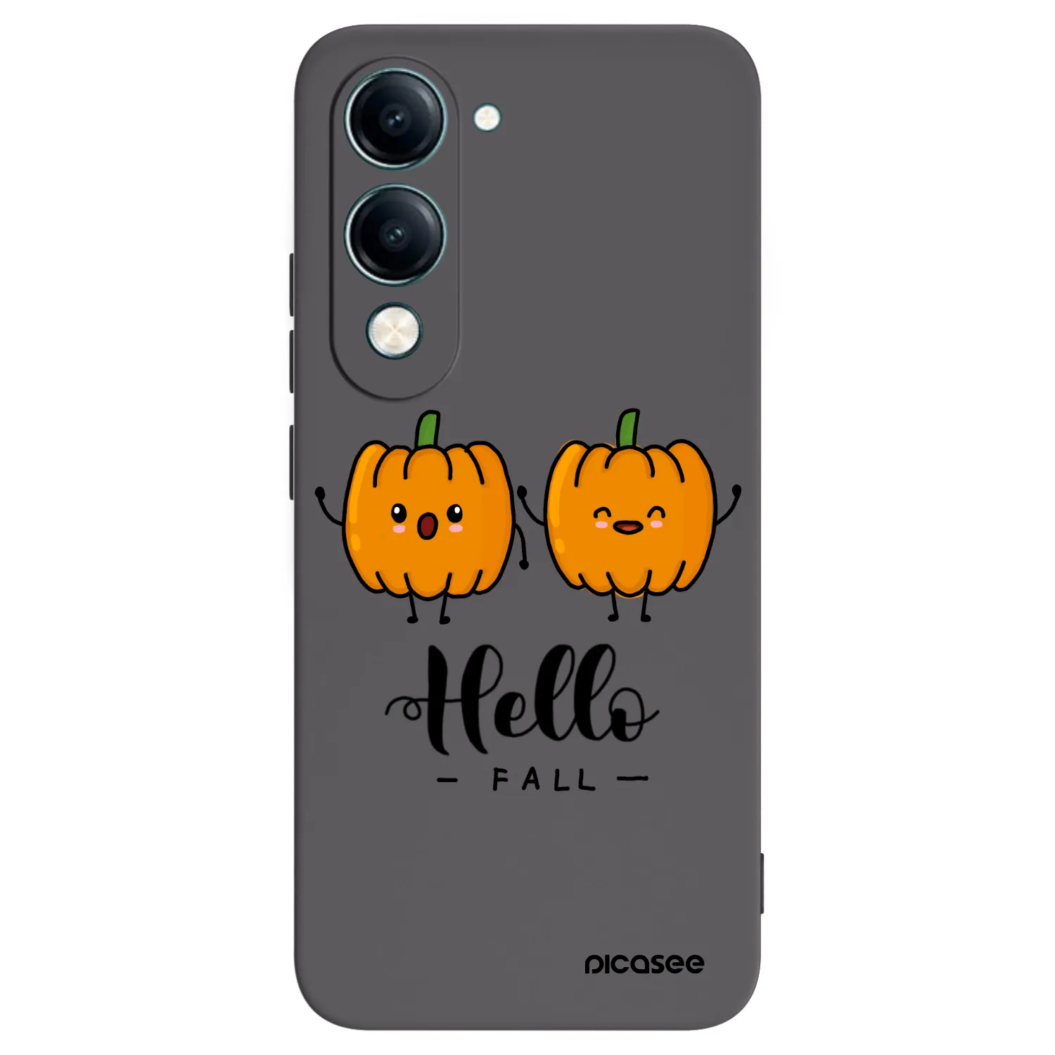 Picasee Vivo Y29s 5G Hülle - Schwarzes Silikon - Hallo Fall